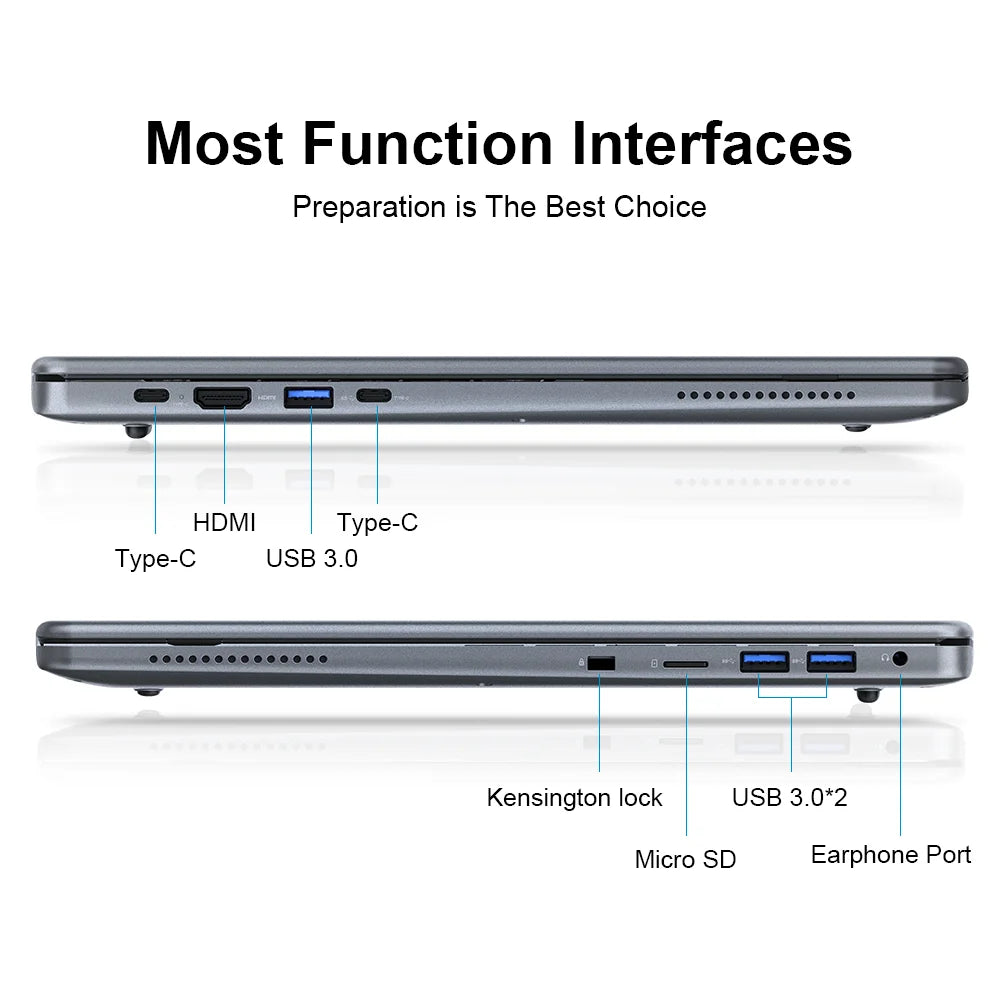 Ninkear A15 Pro Laptop 16GB 1TB AMD Ryzen 5 16 inch 120Hz 2560*1600 Display Screen Fingerprint Unlock Notebook Computer