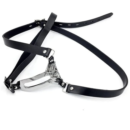 Stainless Steel Invisible Female Chastity Belt Sexy Briefs Leather Bondage Metal Chain Erotic Pants Adult Games BDSM Fetish Wear