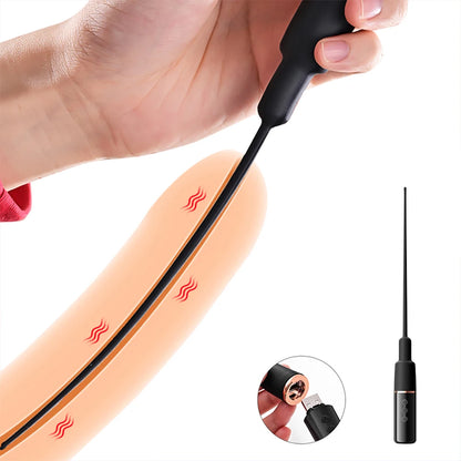 10 Frequency Urethral Vibrator Catheter Penis Plug Sex Toy for Men Vibrating Urethral Plug Penis Insertion Urethra Sound Dilator