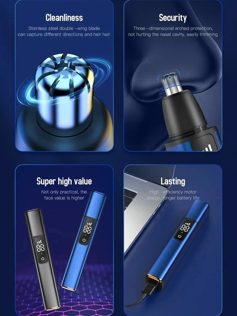 Mijia Smart Electric Nose Hair Trimmer 3 Gear High Speed Motor Portable Shaver Nose Hair Clipper Trimmer For Men and Women