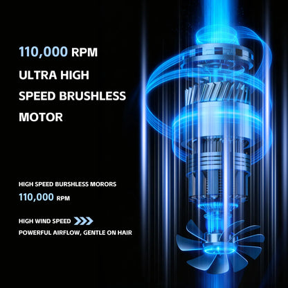 VGR Hair Dryer Professional Powerful Hair Dryer Low Noise Blow Dryer Leafless Electric Hair Blower Barber Salon Tools V-640HD