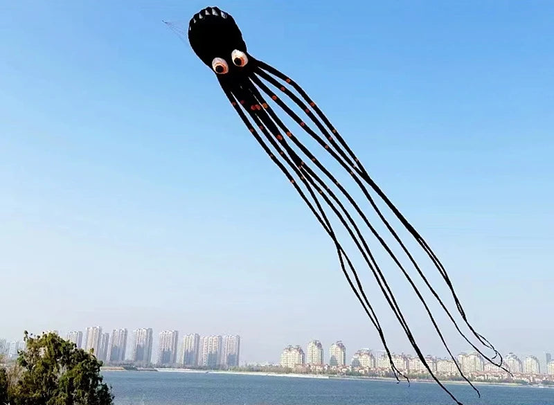 Large 15m octopus kites flying for adults kites windsurf cerfvolant inflatable toys kevlar Clothlarge kites outdoor fun dragon