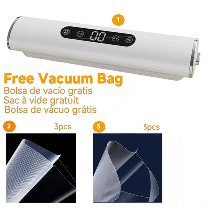 HOMEFISH Professional Vacuum Sealer for Food Vacuumor for Products Kitchen Sealing Machine Cuisine Packaging Plastic Bag Sealant