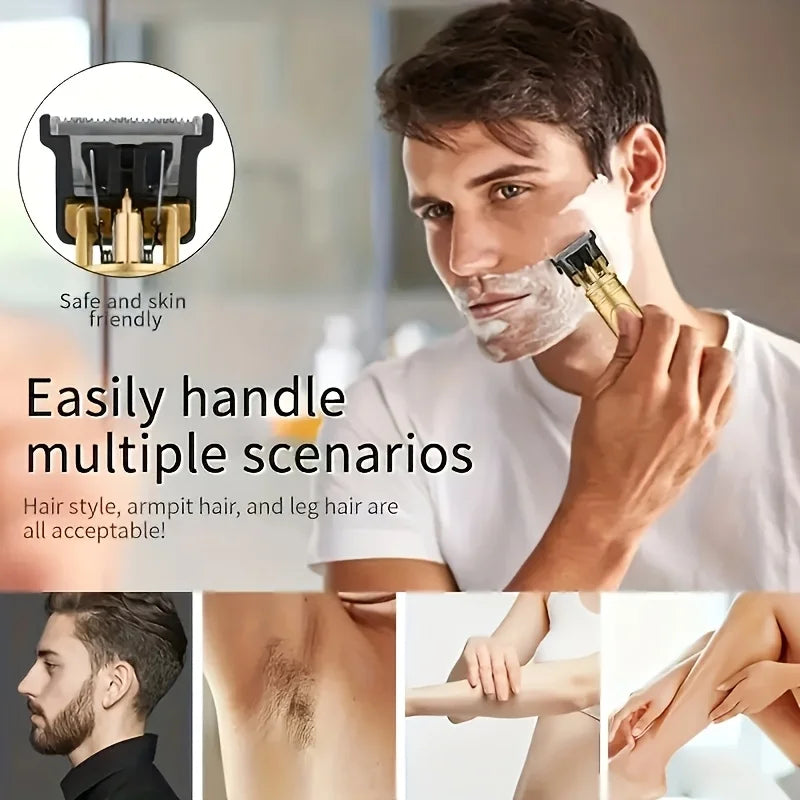 2025 T9 HairClipper Beard Shaving Body Hair Trimmer Clippers Electric Machine Men Haircut Machine  Barber ShaverDragon Carved
