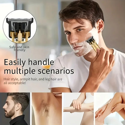 2025 T9 HairClipper Beard Shaving Body Hair Trimmer Clippers Electric Machine Men Haircut Machine  Barber ShaverDragon Carved