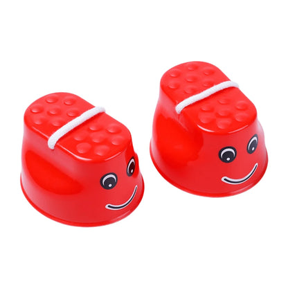 Colorful Smile Face Stilt Balance Training Walk Steppers Parent-Child Outdoor Exercise Educational Interactive Activity Prop ZYF