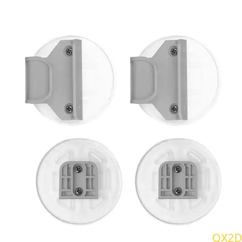 1 Set Retractable Baby Gate Replacement Part Mounting Accessories Fixing Base with Hook & Screws for Child Safety