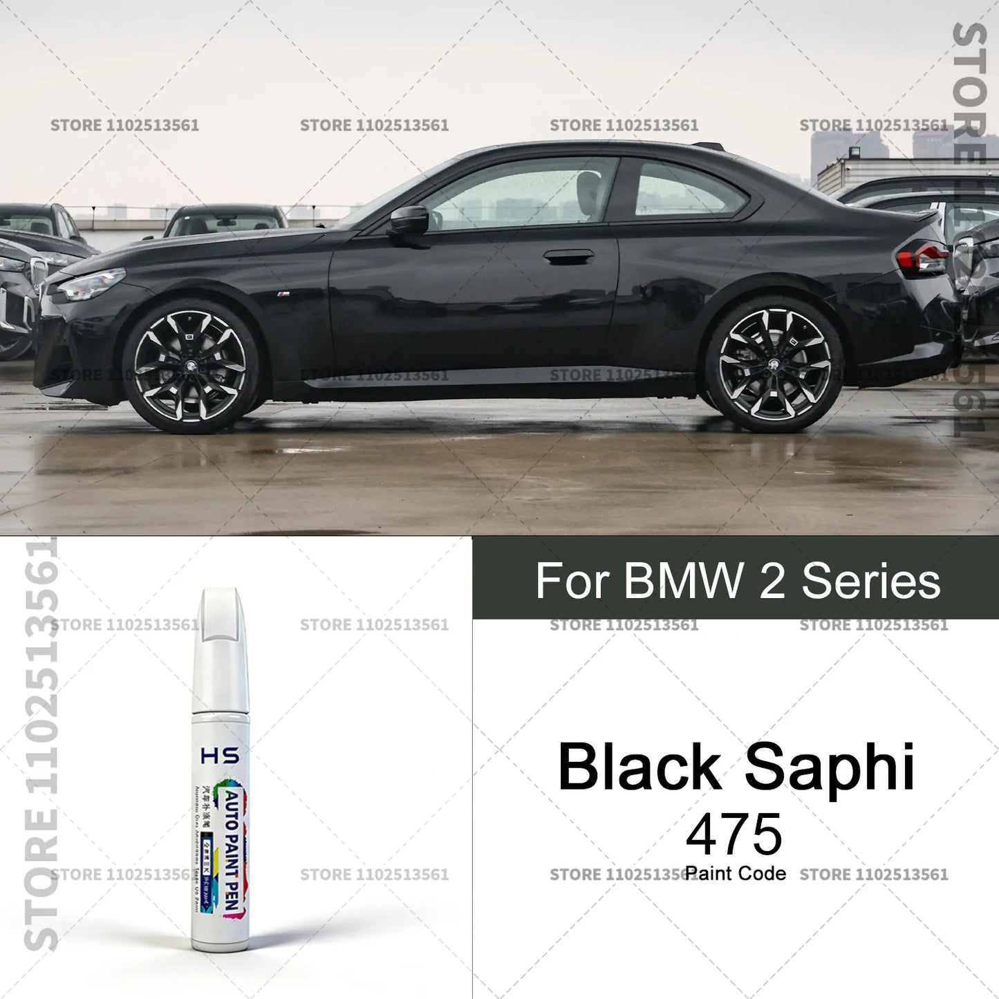 For 2014-2025 BMW 2 Series Scratch Removal and Paint Repair Pen Alpine White 300 490 Black Saphi Blue Gray  Portimao Blue