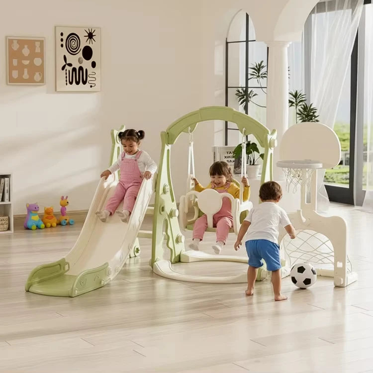 Foldable Kids Slide for Home Indoor Playground HDPE Plastic Foldable Multifunctional Slide for Toddlers School Garden