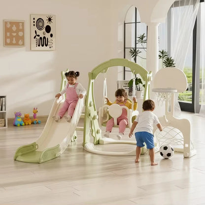 Foldable Kids Slide for Home Indoor Playground HDPE Plastic Foldable Multifunctional Slide for Toddlers School Garden