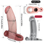 FAAK Silicone Penis Sleeve Ring Realistic Hollow Dildo Size S M Dildo Sheath Delay Ejaculating Cock Enlarger Sex Toys For Men