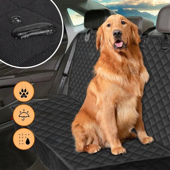 Dog Car Seat Cover, Pet Travel Carrier Mattress, Dog Car Seat Protector with Center Seat Armrest for Car Back Seat Incl Side Protection, Dog Car Blanket, Back Seat Protection