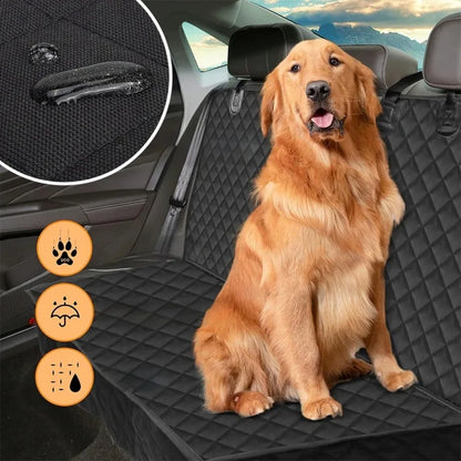 Dog Car Seat Cover, Pet Travel Carrier Mattress, Dog Car Seat Protector with Center Seat Armrest for Car Back Seat Incl Side Protection, Dog Car Blanket, Back Seat Protection