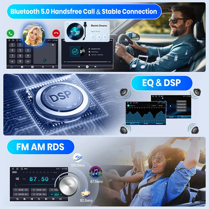 Junsun CarPlay Android Auto Radio for Ford Focus Mondeo Fiesta Transit Kuga C-Max S-Max Galaxy GPS Car Multimedia 2din autoradio