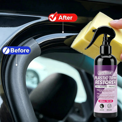 Plastic Restorer Back To Black Gloss Car Cleaning Products Auto Polish Coating Car Detailing Renovator Shiny And Darker！