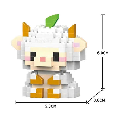 Insect Micro Animals Pet Cats Dog Building Blocks 3D Diamond Model BEE Snail Brick City Construction Toy for Children Kid Gift