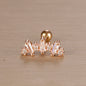 1PC 316L Stainless Steel Geometry Stud Earrings For Women Fashion Star Moon Lobe Daith Helix Cartilage Earring Piercing Jewelry