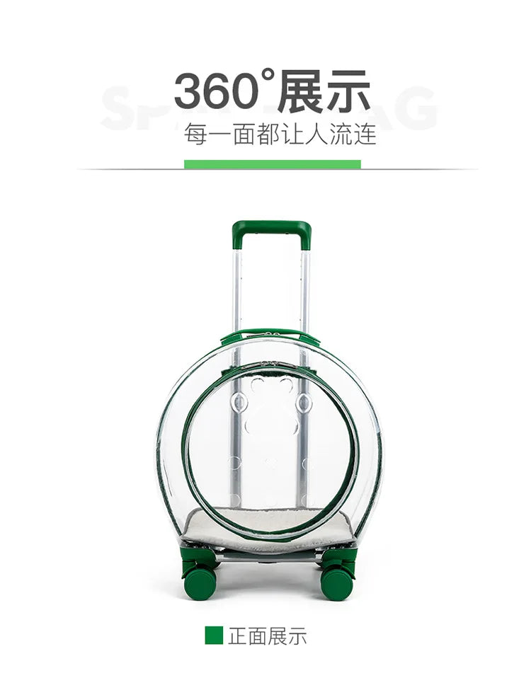 High Quality Pet Suitcase with Shoulder Straps, Portable for Dogs To Go Out Transparent Bag, Space Cabin, Cat Bag Large Capacity