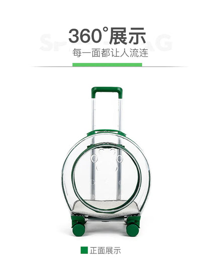 High Quality Pet Suitcase with Shoulder Straps, Portable for Dogs To Go Out Transparent Bag, Space Cabin, Cat Bag Large Capacity