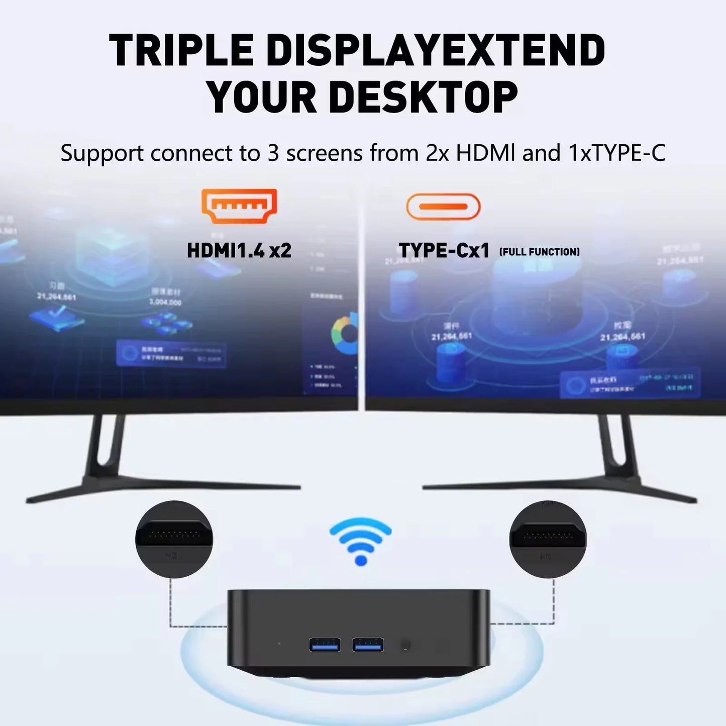 2026 Mini PC Intel Core I9 10980HK N150 Gaming Computer Windows 11 Desktop PC 16GB RAM 1TB 2TB SSD WiFi6 BT5.2 Portable Gamer PC