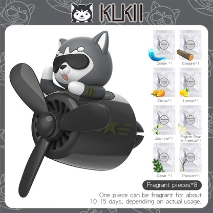 Bear pilot car air freshener flavor dog vent perfume diffuser fragrance scent  auto deroration acccessories aromatherapy auto