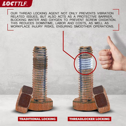 243 Blue Anaerobic Adhesive Medium Strength Threadlockers For All Metal Threaded Components Removable Waterproof 50ML