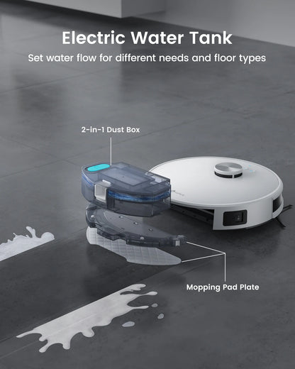 Lefant M1 LDS Robot Vacuum Cleaner with Multi Plane Mapping, 4000Pa Suction,Schedule, App/Alexa Control, for Pet Hair