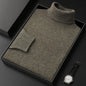 Men's Turtleneck 100% Cashmere Sweater Autumn Winter Basic Long Sleeve Pullover Cashmere Knitwear Soft Warm Comfy Clothing