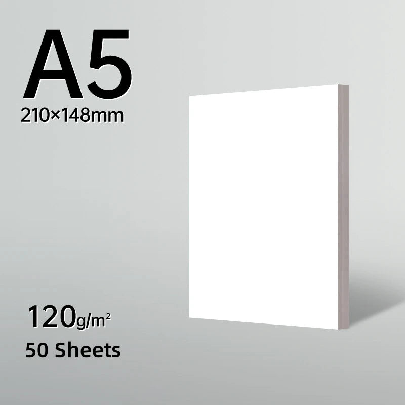 A5/A4 Artist Drawing Paper 120gsm 20/50Pcs Marker Pen Paper Opaque Color for Cartoon Animation Painting Art Students Supplies