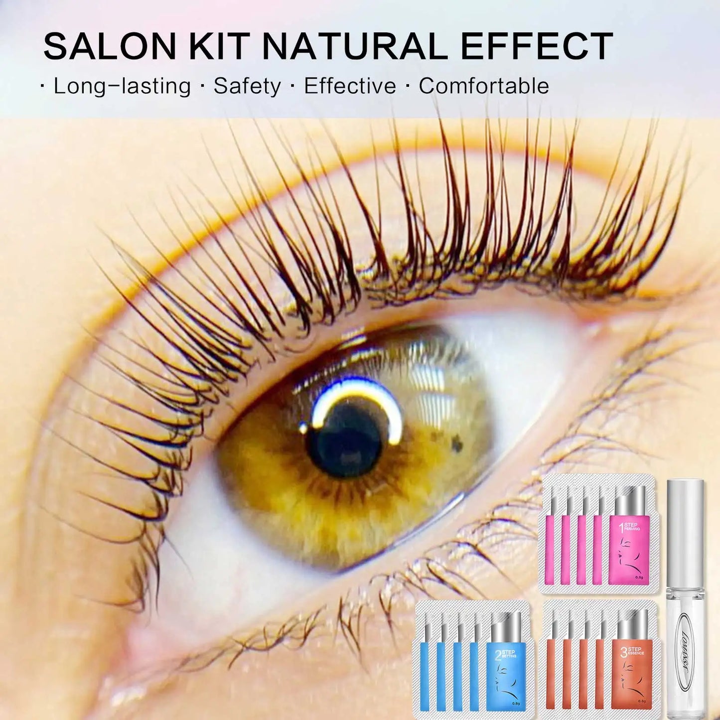 PERMANIA Korea 10 Pcs/Lot 5-8 Mins Lash Lift Eyelash Perm Kit Sachet Number #1#2#3 Setting Lotion Curling Perming Makeup Tool
