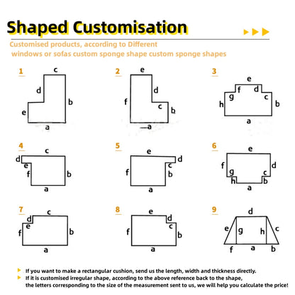 Customized Teddy Sponge Windowsill Cushion 4.5/6.5/9.5 Cm High-Density Sponge Cushion Waterproof Non-Slip Cushion Sofa Cushions
