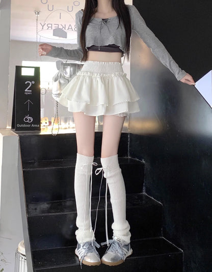Women‘s High Waist Ballet Cake Skirt 2026 Spring Summer Slimming Short A Line Fluffy Mini Pants Style
