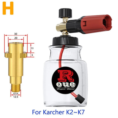KAIKARAI High-Pressure Cleaning Gun Black-red Foam Watering Can Simple Car Washing Tools Outdoor Garden Washing Machine Bubbler