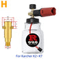 KAIKARAI High-Pressure Cleaning Gun Black-red Foam Watering Can Simple Car Washing Tools Outdoor Garden Washing Machine Bubbler