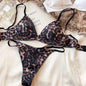 Summer Women Underwear Set Sexy Silken Triangle Cup Wireless Bras French Bralette Seamless Intimates Bra and Thong Lingerie Set