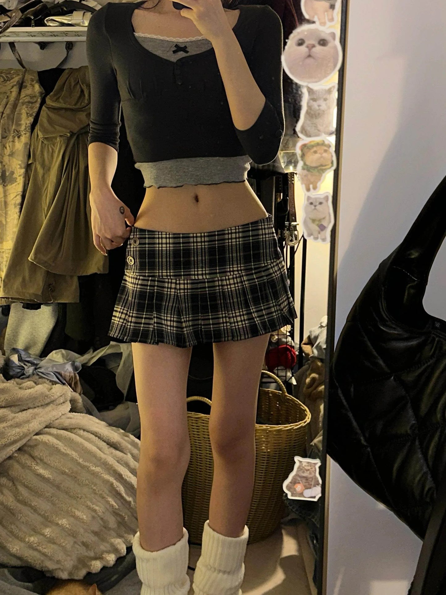 Summer Clothes Mini Skirts Woman Korean Fashion Short Skirts Women Low Rise Y2k Skirts Pleated Red Plaid Skirts Luxury Designer