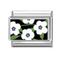 2025 Women's Fashion Colorful Flowers Oil Painting Style Series Italian Charms Fit 9mm Stainless Steel Bracelet DIY Jewelry Gift