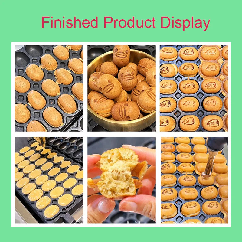 Customizable Egg Baby Sponge Cake Maker Machine Pancake Oval Machine Waffle Baking Machine Commercial Home Use