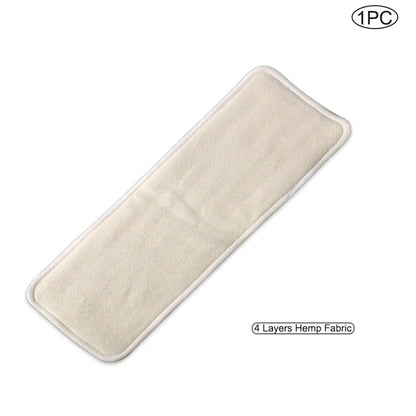 1pc Hemp Fabric Washable Booster Liners Bamboo Charcoal Cloth Nappy Inserts Reusable Diaper Insert for Baby Pocket Cloth Diaper