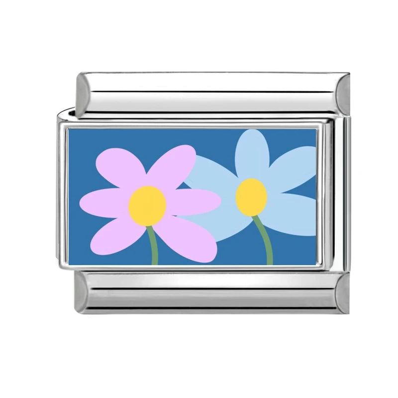 Fashion Blue NO.8 Ball Panda Elephant Cat Flower Italian Charms Fit 9mm Stainless Steel Women Fashion Bracelet DIY Jewelry Gifts