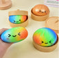Simulated Colorful Dumpling Squishy Toys Slow Rising Stress Relief Fidget Ball, Soft Squeeze Decompression Toy for Adults & Kids
