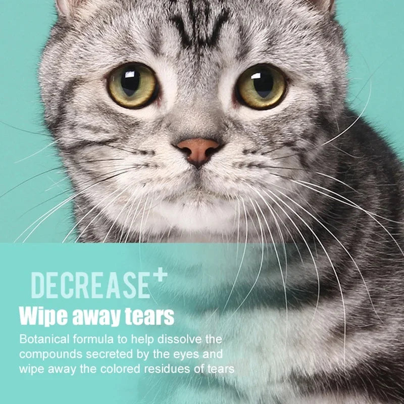 New Pet Eye Wipes Cats And Dogs Tearmark Wet Wipes Cats And Dogs Universal No Irritation Cleaning Products 130 Canned 2027