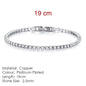Fashion Multicolor Tennis Bracelet for Women 2.5/3/4/5mm Zirconia Charm Designer Tennis Chain Men Bracelet Wedding Jewelry KC128