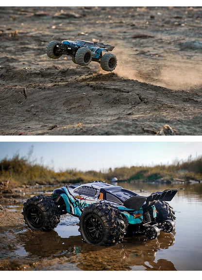 ZWN 1:16 70KM/H Or 50KM/H 4WD RC Car With LED Remote Control Cars High Speed Drift Monster Truck for Kids vs Wltoys 144001 Toys