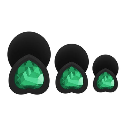 3Pcs Set Butt Anal Plug With Crystal Sex Toys for Women Men Soft Silicone Erotic Massager Stimulator Dildo Adult Product Plug