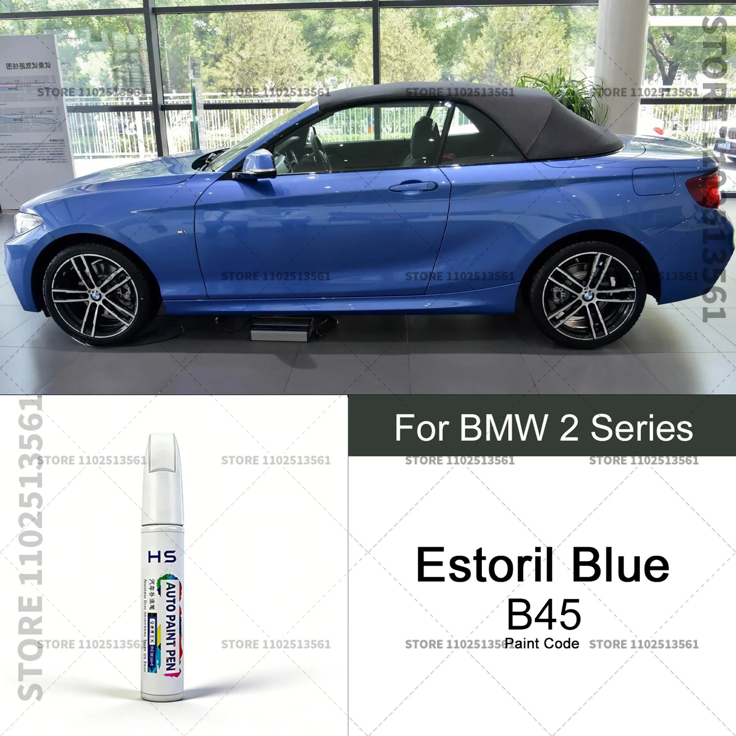 Car Paint Repair Pen Touch Up Scratch Remover DIY Auto Accessories Alpine White 300 Black Blue Gray For 2013-2025 BMW 2 Series
