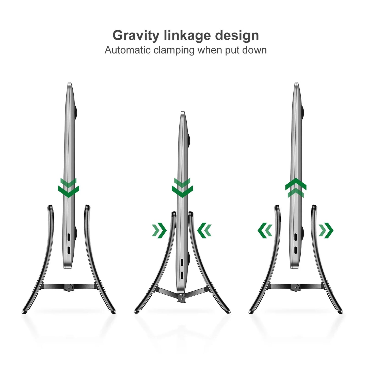 Eary Vertical Laptop Stand Holder for MacBook Air Pro Surface/Tablet/HP/Dell Gravity Notebook Stand ABS Support Up to 17.3 inch