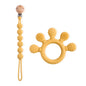 BPA-Free Baby Silicone Teether Sensory Toy Food-Grade Chewable Toy Teething Ring Easy-Grip Infant Teething Toy Newborn Gift