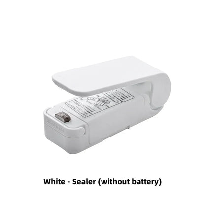 Mini Heat Bag Sealing Machine Package Sealer Bags Thermal Plastic Food Bag Closure Portable Sealer Food Packaging Heat Sealer