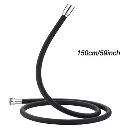New 1.5/2/3M Silicone Shower Head Hose Flexible Anti-Winding Pipe High Pressure Powerful Shower Tube Bathroom Faucte Accessories